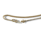 14K Y Gold 0.95ctw E-F/VS1 Lab Created Diamond Tennis Bracelet IGI