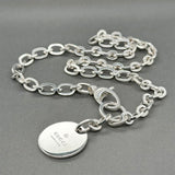 Estate Gucci SS Round Tag Necklace