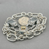 Estate Barry Kieselstein Cord SS 14 Frog Necklace