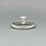 Estate Platinum CZ Solitaire Eng. Ring Mounting