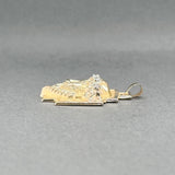 Estate 14K Y Gold 0.02ctw J/I1 Diamond Christ Head Pendant