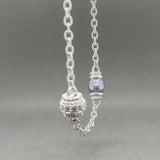 Estate Judith Ripka SS Multicolor Freshwater Pearl & CZ Station Necklace