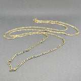 Estate 14K Y Gold 2.36mm 30” Figaro Chain