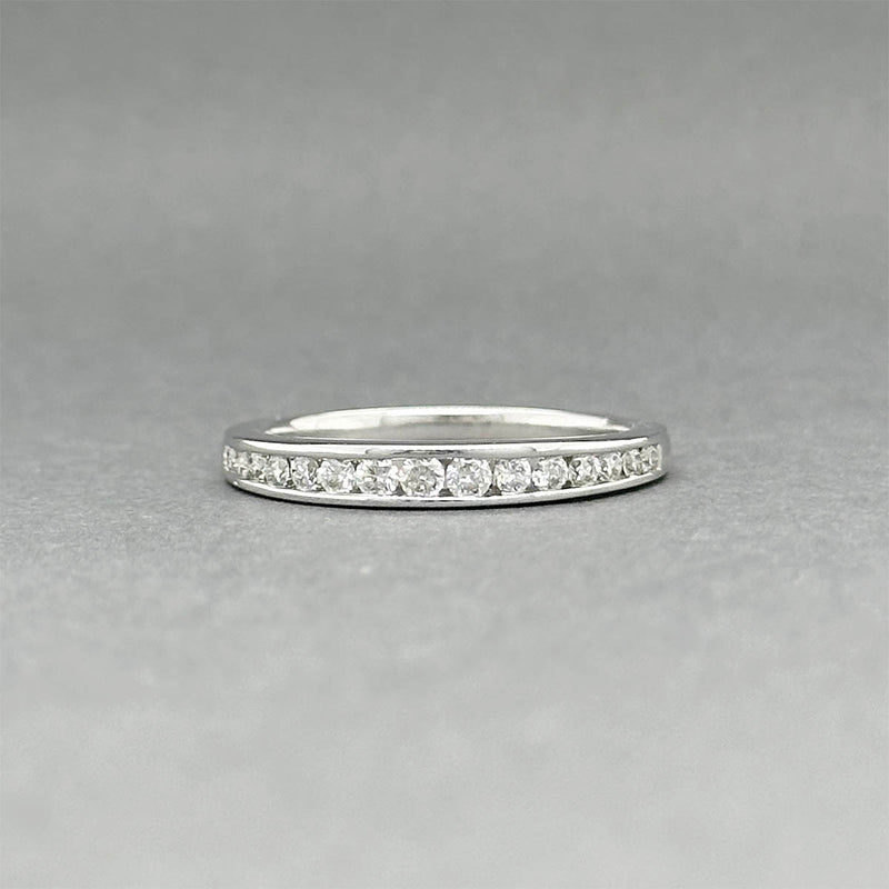 Estate 14K W Gold 0.30ctw Diamond Anniversary Ring