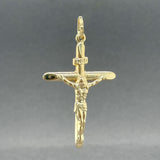Estate 14K Y Gold 44mm INRI Crucifix Pendant
