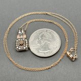 Estate Levian 14K R Gold 0.60ctw Brown-H/SI1-I1 Diamond Pendant