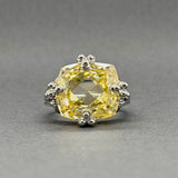 Estate Judith Ripka SS Quartz Cocktail Ring