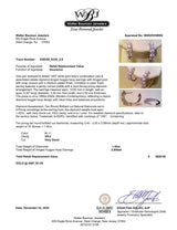 Estate 14K W Gold 1.42ctw H-I/VS2 Diamond Huggie Earrings