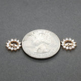 Estate 14K Y Gold 0.42ctw Diamond Earring Jackets