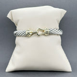 Estate David Yurman SS 14 Buckle Classic Cable Bangle