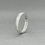 Estate Platinum 0.71ctw Diamond Eternity Ring