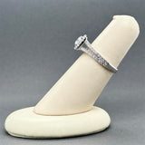 Estate 14K W Gold 1.37ctw Diamond Eng. Ring