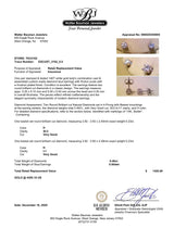 Estate 14K W Gold 0.46ctw H/SI2-I1 Diamond Stud Earrings