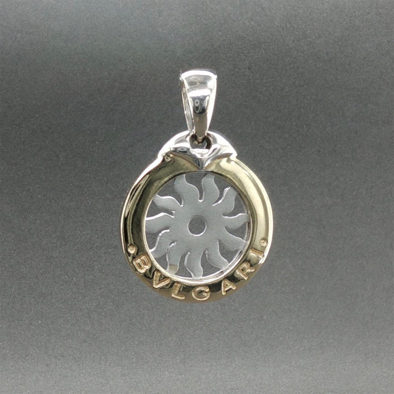 Estate Bulgari 14K TT Gold Tondo Sun Pendant