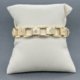 Estate 14K Y Gold 2.20ctw F/SI1-2 Diamond Link Bracelet