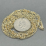 Estate 14K Y Gold 2.9mm 28” Figaro Chain