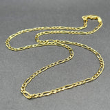 Estate 14K Y Gold 3.01mm 18” Figaro Chain