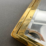 Estate Antique Cartier 18K Y Gold 0.74ctw Sapphire Makeup Compact