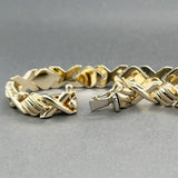 Estate 14K Y Gold XO Bracelet