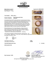 Estate 18K Y Gold 3.64ctw F-G/VS2-SI1 Diamond Eternity Ring