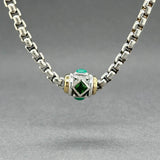 Estate David Yurman SS 18 0.60ctw Gemstones Renaissance Station Necklace