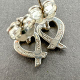 Estate Tiffany & Co. SS Picasso Mini Loving Heart Stud Earrings