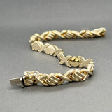 Estate 14K Y Gold XO Bracelet