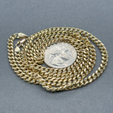 Estate 14K Y Gold 4.4mm 24.75” Curb Link Chain