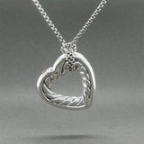 Estate David Yurman SS Cable Heart Pendant