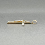 Estate 14K TT Gold INRI Crucifix Pendant