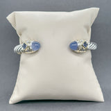 Estate David Yurman SS 14 Moonstone & Iolite Renaissance Bracelet