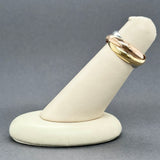 Estate Cartier 18K Tri Color Gold Trinity Classic Ring