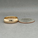Estate 14K Y Gold 5.8mm Polished Ring