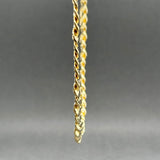 Estate 14K Y Gold 5.97mm 18” Concave Curblink Chain
