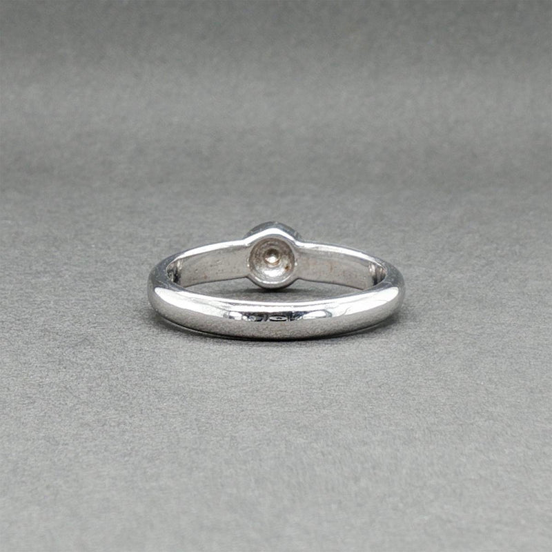 Estate 14K W Gold 0.08ct I/I1 Diamond Ring