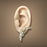 Estate Jose Hess 18K Y Gold 0.92ctw Diamond Earrings