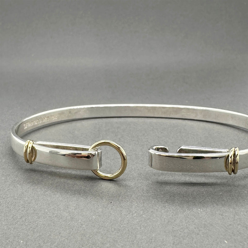 Estate Tiffany & Co. SS 18 Hook & Eye Bracelet