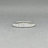 Estate Platinum 0.71ctw Diamond Eternity Ring