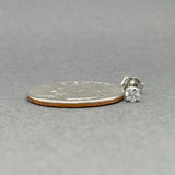 Estate 14K W Gold 0.15ct H/I1 Diamond Single Stud Earring