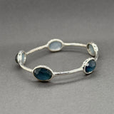 Estate Ippolita SS Quartz Rock Candy Bangle Bracelet