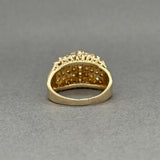 Estate 14K Y Gold 1.24ctw J-K/SI2-I1 Diamond Cocktail Ring