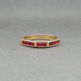 Estate 18K Y Gold 0.85ctw Ruby Ring