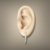 Estate 14K R Gold Bar Stud Earrings