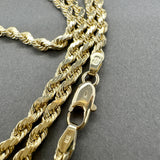 Estate 14K Y Gold 3.50mm 22” Rope Chain