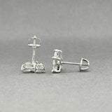 Estate Platinum 1.30ctw F/VS2-SI1 Diamond Stud Earrings