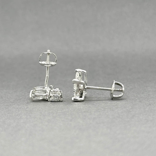 Estate Platinum 1.30ctw F/VS2-SI1 Diamond Stud Earrings