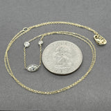 Estate 14K Y Gold 0.51ctw Diamond By The Yard Necklace