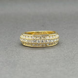 Estate 18K Y Gold 1.12ctw F-G/VS2-SI1 Diamond Jose Hess Diamond Ring