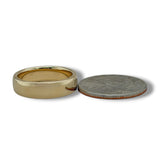 14K Y Gold 6mm European Cut Low Dome Band 9
