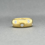Estate 18K Y Gold Plat 0.70ctw H/SI1-I1 Diamond Ring